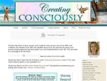 Tablet Screenshot of creatingconsciously.com